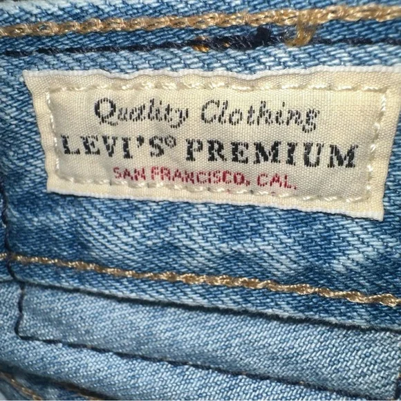 Levi’s Baggy Dad Distressed Jeans, size 25=27X29.5 Rips Frayed hem‎ Midrise - Picture 8 of 10